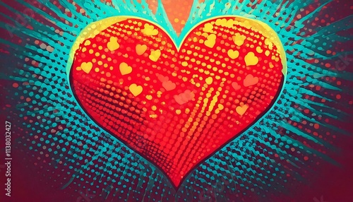 Red Valentines Day Heart Ba...