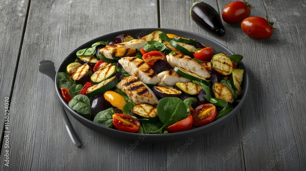 Grilled Chicken and Vegetable Salad: A Vibrant Summer Feast Grilled Chicken and Vegetable Salad: A Vibrant Summer Feast