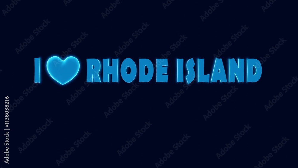 I LOVE RHODE ISLAND NEON STYLE DESIGN I LOVE RHODE ISLAND NEON STYLE DESIGN
