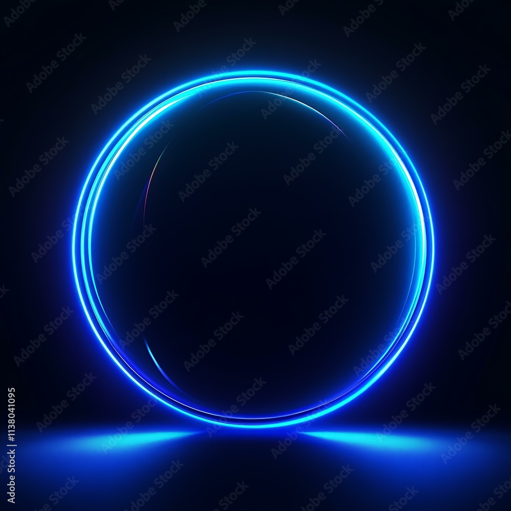 Abstract Neon Circle Design Background Abstract Neon Circle Design Background