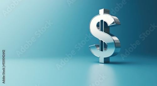 Silver cash symbol for financial and corporate concepts.