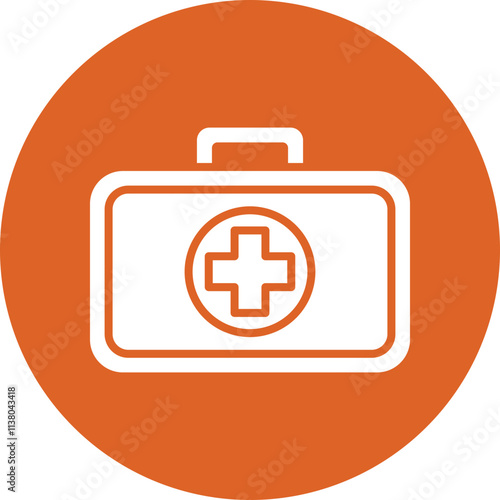 First Aid Kit glyph circle icon