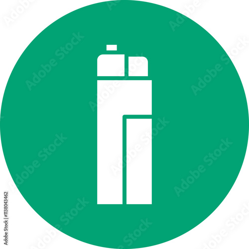 Fire Starter glyph circle icon