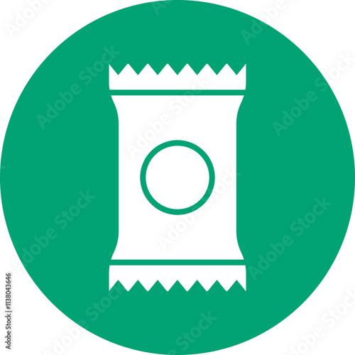 Food Rations glyph circle icon