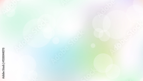 淡い色のグラデーション。玉ボケとドリーミーな背景素材
