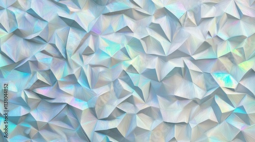 Mesmerizing Abstract Geometric Design with Irridescent Hues