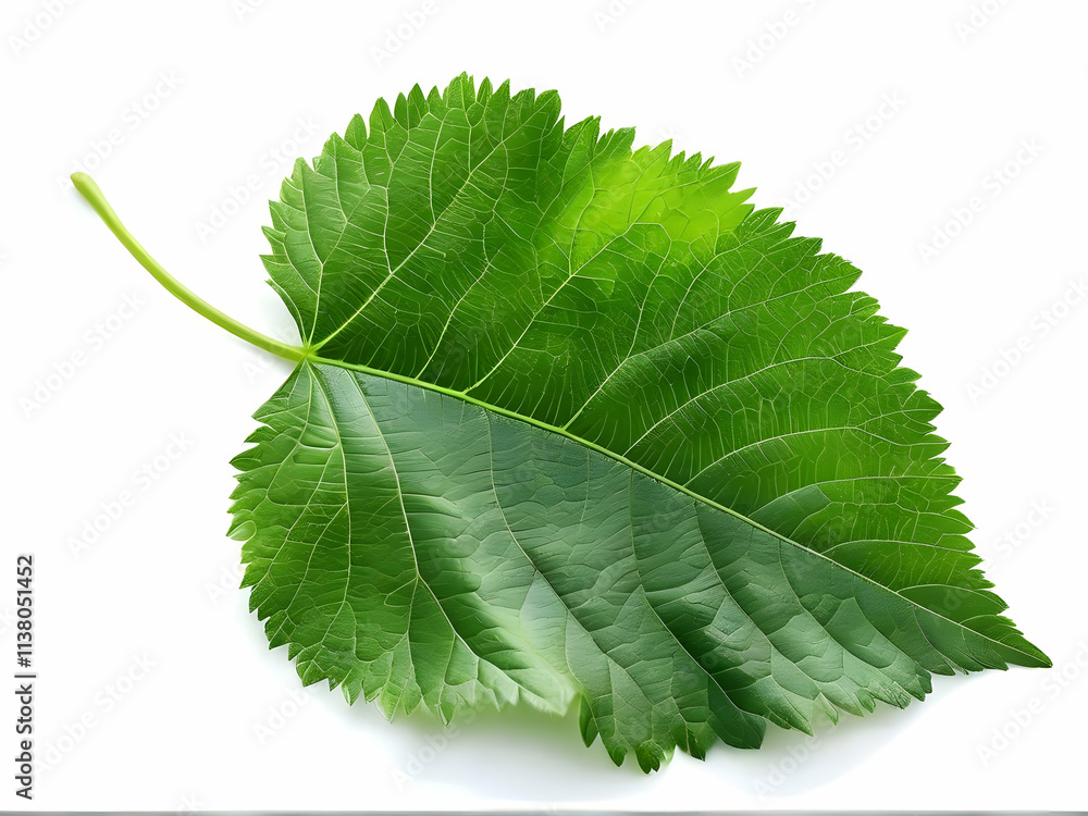 Obraz premium green leaf isolated on white
