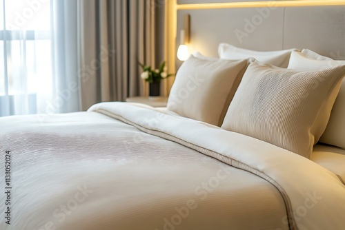 Wallpaper Mural Elegant Modern Bedroom with Soft Bedding Torontodigital.ca