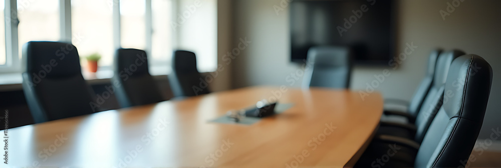 Boardroom table has a chair for associates attending morning meetings on various business matters and company discussions daily._00002_ Boardroom table has a chair for associates attending morning meetings on various business matters and company discussions daily._00002_