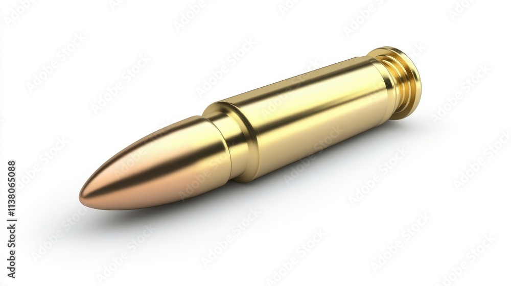 9mm bullet on white background showcasing intricate design and metallic finish ideal for firearm-related content and illustrations 9mm bullet on white background showcasing intricate design and metallic finish ideal for firearm-related content and illustrations