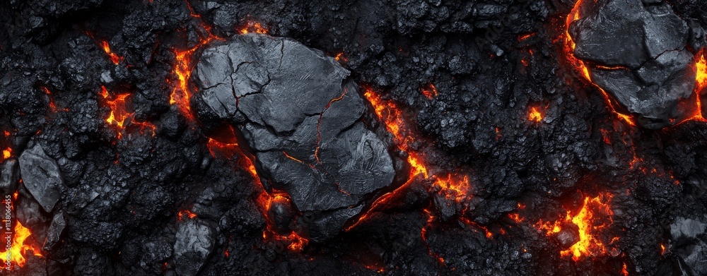 A motif of burning flames set against a black background. A motif of burning flames set against a black background.