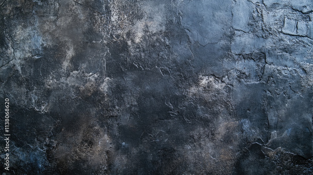 Fototapeta premium Dark textured concrete wall background for design and architectural projects. Ideal for use in artistic and industrial themes.