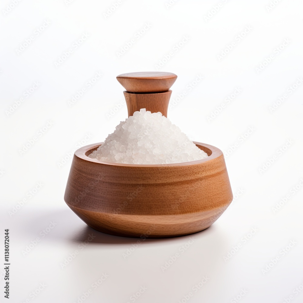 Salt cellar on white background Salt cellar on white background