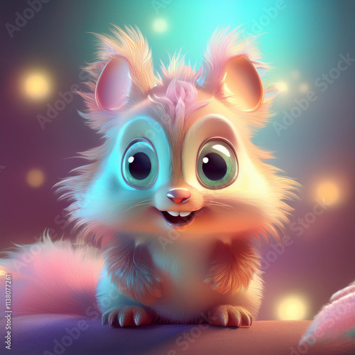 Putziges fantasievolles Eichhörnchen 