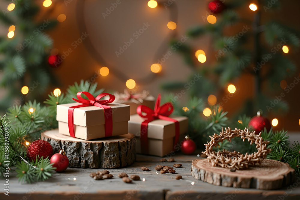 Christmas tree and gifts Christmas tree and gifts
