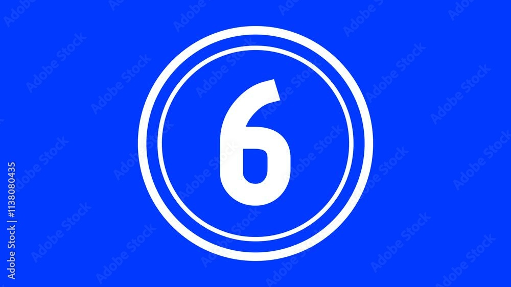 count down the numbers from 10 to 0. countdown animation on a blue screen count down the numbers from 10 to 0. countdown animation on a blue screen