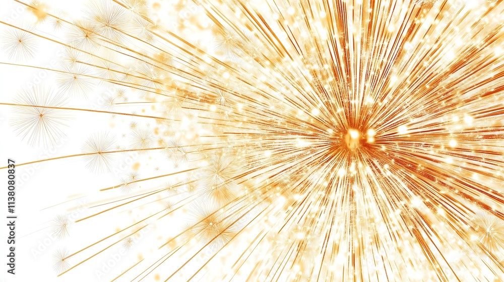 Naklejka premium Abstract Fireworks Explosion Background Design