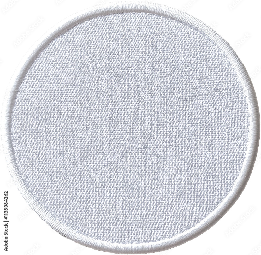 white Embroidered patch