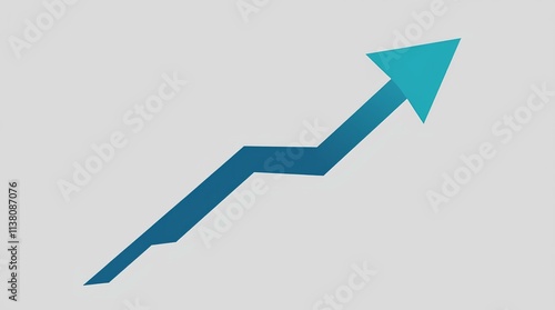 geometric blue arrow pointing upwards, representing progress, growth, and upward movement on a neutral background Free Download geometric blue arrow pointing upwards, representing progress, growth, and upward movement on a neutral background - GFXLoad
