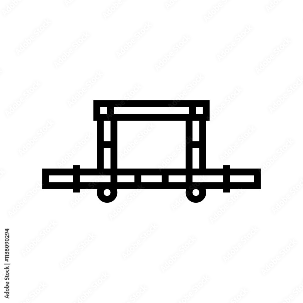 pull up bar fitness tool line icon vector. pull up bar fitness tool sign. isolated contour symbol black illustration pull up bar fitness tool line icon vector. pull up bar fitness tool sign. isolated contour symbol black illustration
