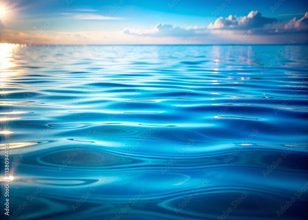 Serene Blue Water Ripples: Tranquil Abstract Background, Calm Ocean Surface, Peaceful Aqua Texture, Medium Shot Photography Serene Blue Water Ripples: Tranquil Abstract Background, Calm Ocean Surface, Peaceful Aqua Texture, Medium Shot Photography