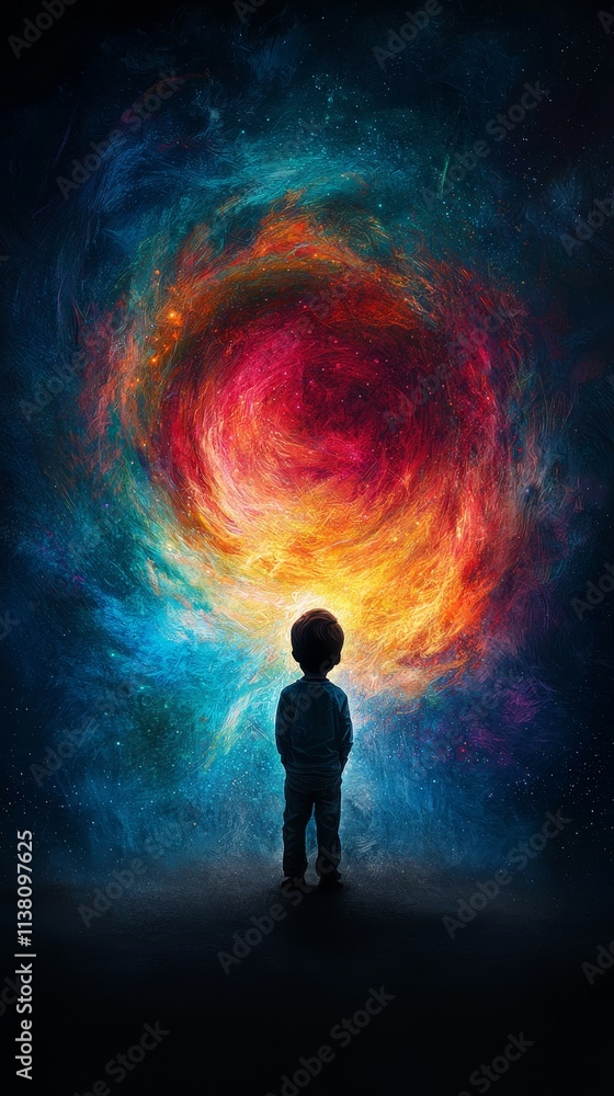 Awe-filled moment under a vibrant starry nebula
Awe-filled moment under a vibrant starry nebula