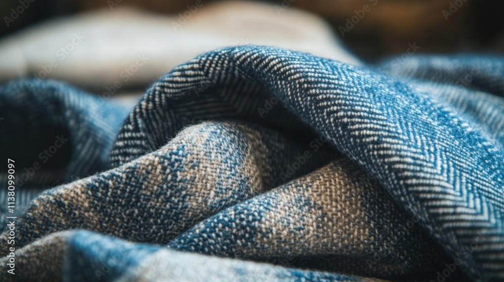 Close-Up of Cozy Textured Fabric Layers Close-Up of Cozy Textured Fabric Layers