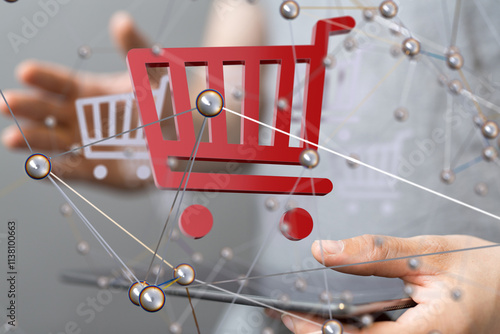 Shopping Cart Flat Design E...