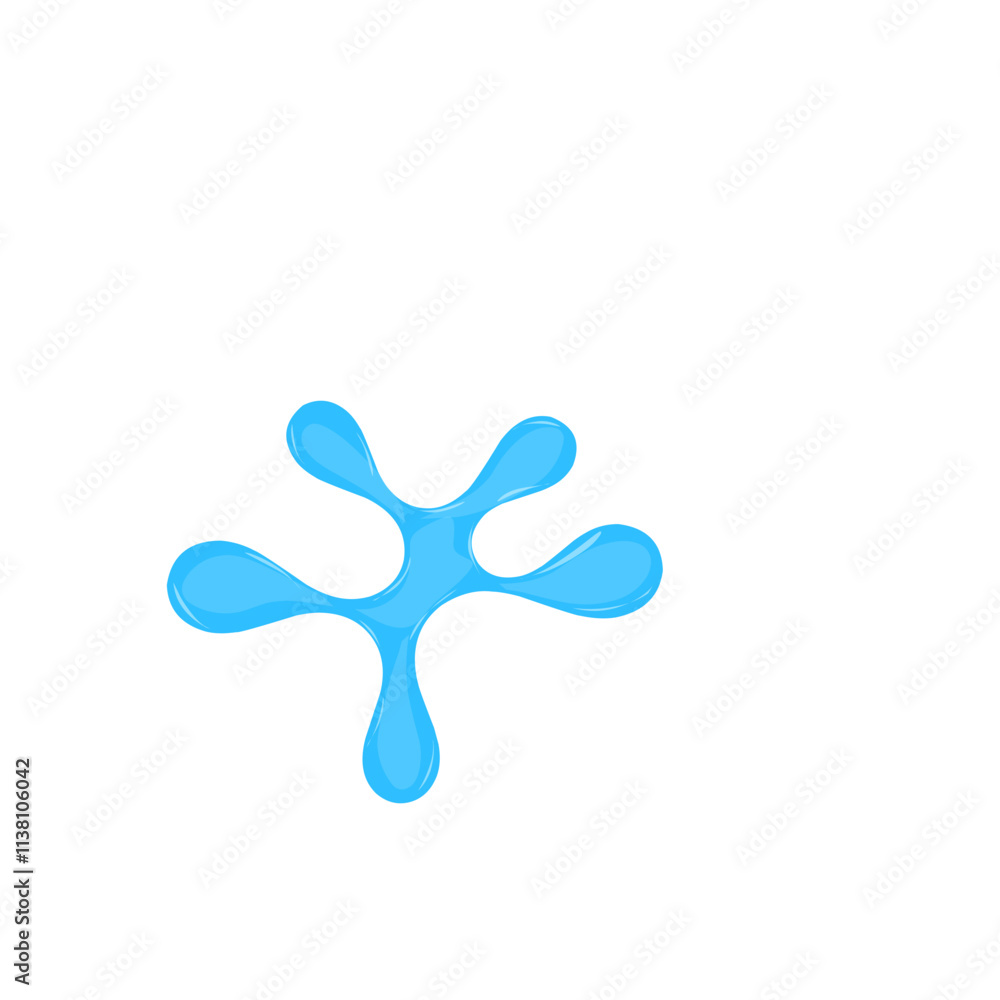 Water splash illustration. Water drop illustration Water splash illustration. Water drop illustration