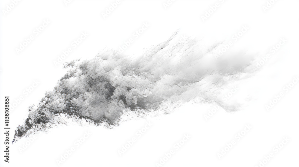 Wind blowing or dust spray, ornate white smoke, powder or water drops trail. Flow mist, smoky stream, steaming chemical or cosmetics product vapour, haze. Realistic 3d vector isolated clip art set Wind blowing or dust spray, ornate white smoke, powder or water drops trail. Flow mist, smoky stream, steaming chemical or cosmetics product vapour, haze. Realistic 3d vector isolated clip art set