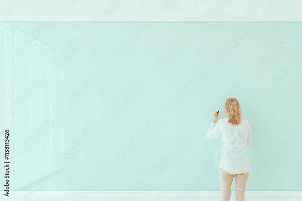 Minimalist Learning Environment with Reflection on Glass Panel Minimalist Learning Environment with Reflection on Glass Panel