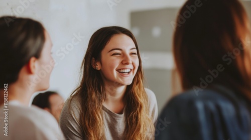 group of friends laughing and enjoying each other's company, their genuine connections creating a warm and inviting atmosphere