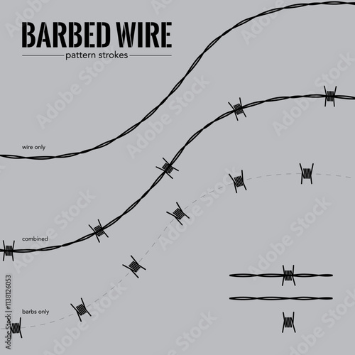 Barbed Wire Pattern Strokes