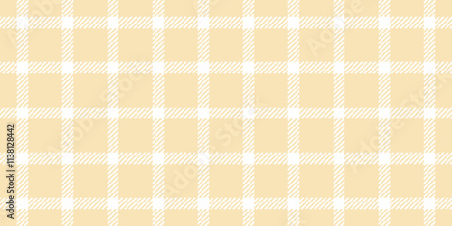 Royal tartan seamless plaid, flannel background check fabric. Basic texture pattern vector textile in light and white colors.