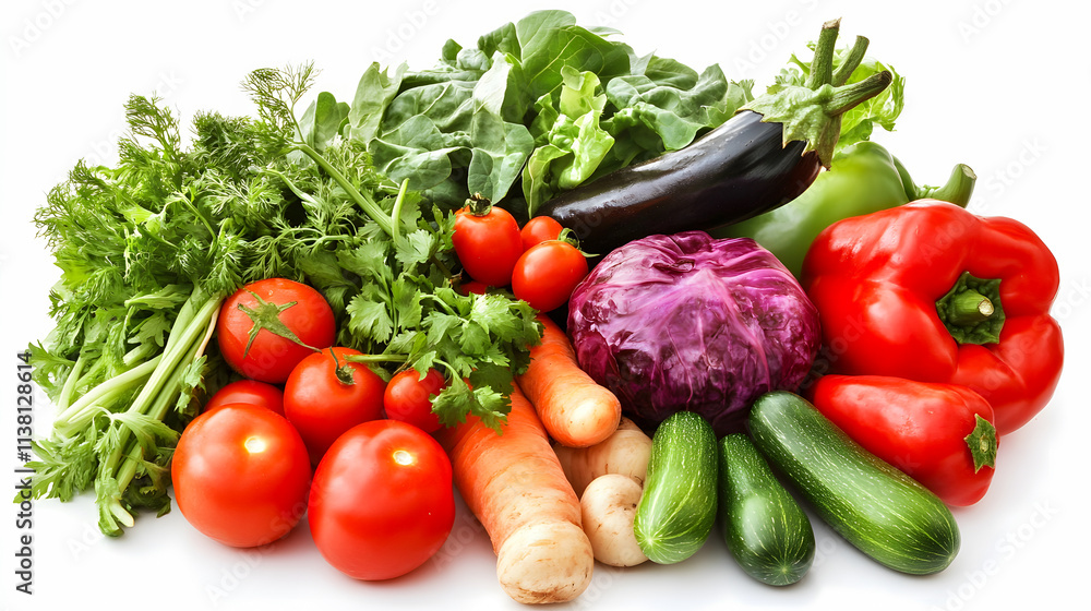 A vibrant selection of fresh vegetables. A vibrant selection of fresh vegetables.