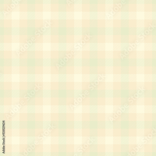 Scarf pattern textile fabric, path background check vector. Gorgeous plaid seamless texture tartan in blanched almond and light colors.