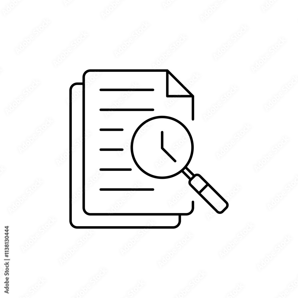 Search History Outline Icon to show search history. Search History Outline Icon to show search history.