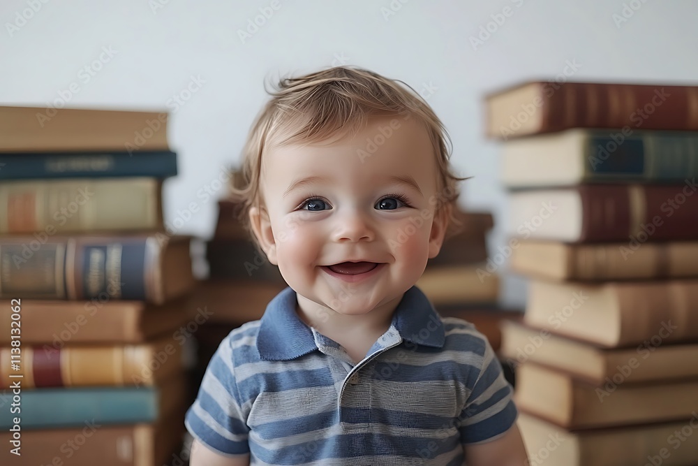 English Baby Boy Wearing a Trendy Polo Shirt Stylish and Casual Appearance English Baby Boy Wearing a Trendy Polo Shirt Stylish and Casual Appearance