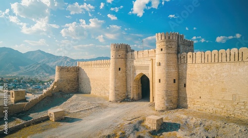 The fortress walls of the fort were built to withstand any siege