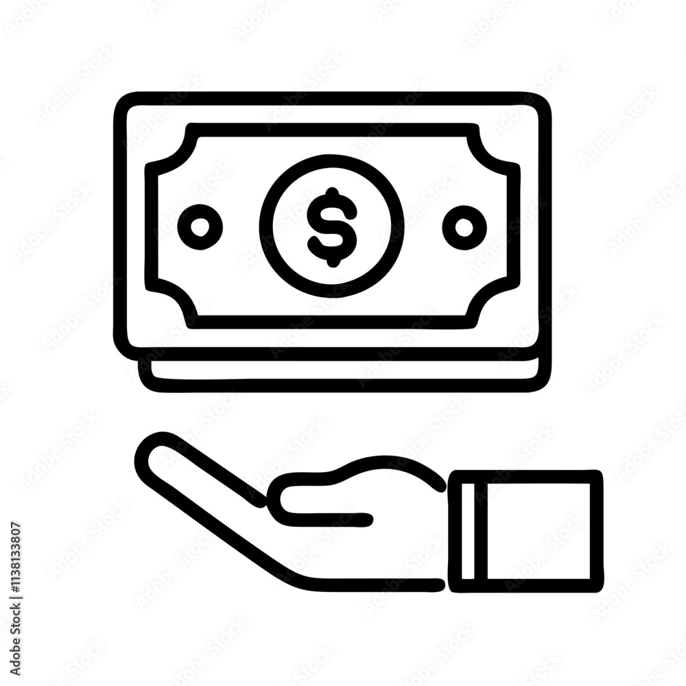 cash payment icon icon, small business line art, business icon - simple black line art icon of cash payment icon, for small business celebrations. business vector art. cash payment icon icon, small business line art, business icon - simple black line art icon of cash payment icon, for small business celebrations. business vector art.