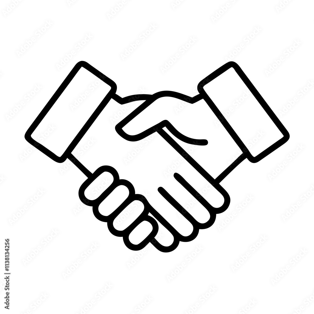 handshake for partnership icon, small business line art, business icon - simple black line art icon of handshake for partnership, for small business celebrations. business vector art. handshake for partnership icon, small business line art, business icon - simple black line art icon of handshake for partnership, for small business celebrations. business vector art.