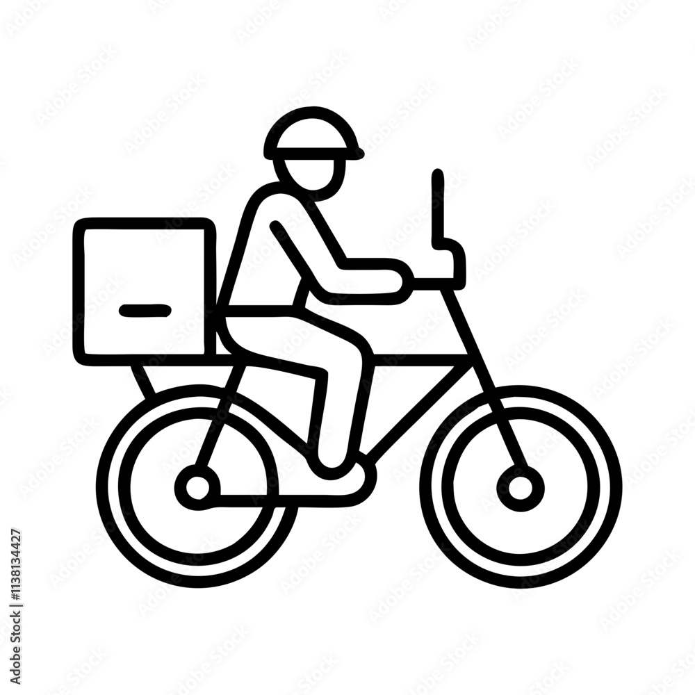local delivery bike icon, small business line art, business icon - simple black line art icon of local delivery bike, for small business celebrations. business vector art. local delivery bike icon, small business line art, business icon - simple black line art icon of local delivery bike, for small business celebrations. business vector art.