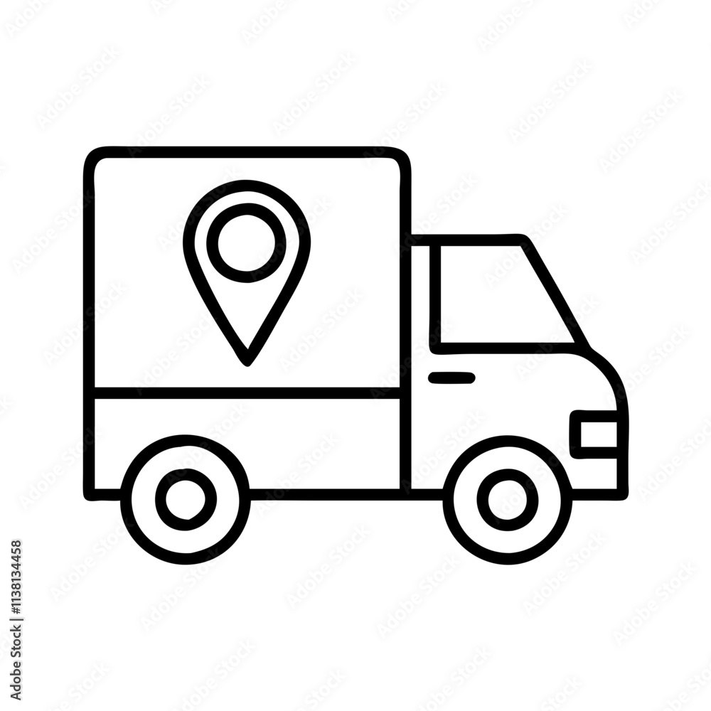 local delivery van icon, small business line art, business icon - simple black line art icon of local delivery van, for small business celebrations. business vector art. local delivery van icon, small business line art, business icon - simple black line art icon of local delivery van, for small business celebrations. business vector art.