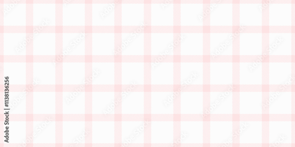 Weave tartan background fabric, pop seamless textile check. Comfortable vector plaid pattern texture in misty rose and white colors. Weave tartan background fabric, pop seamless textile check. Comfortable vector plaid pattern texture in misty rose and white colors.
