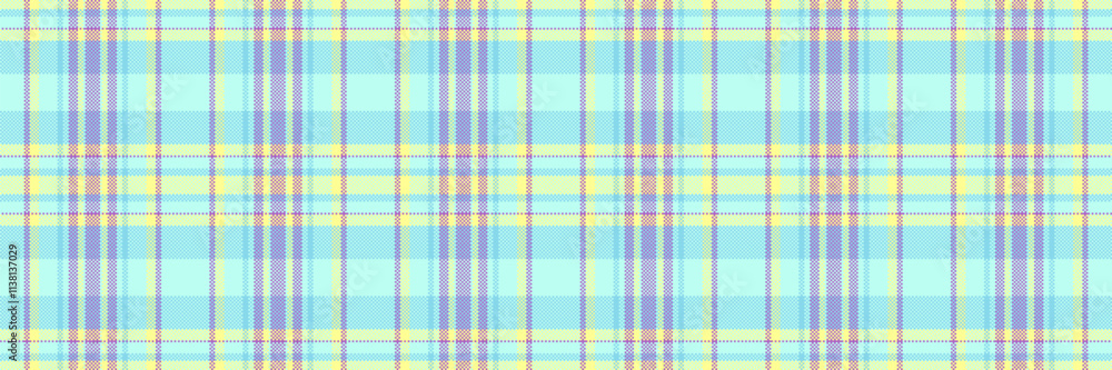 Fototapeta premium Commercial texture vector check, good pattern fabric tartan. Deep seamless background plaid textile in light and cyan colors.