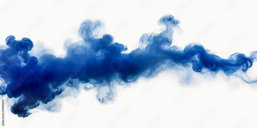 Vibrant blue Full frame of forms and textures of an explosion of powder smoky wave isolated Spraying abstract acrylic paint Vibrant blue Full frame of forms and textures of an explosion of powder smoky wave isolated Spraying abstract acrylic paint