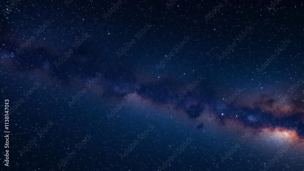 Fototapeta premium A mesmerizing starry night sky filled with millions of twinkling stars and a hint of the Milky Way, cosmic, stargazing, astronomy