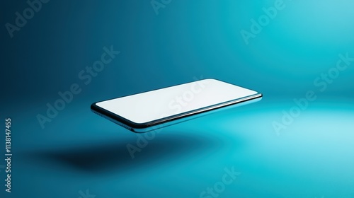 Wallpaper Mural Floating Smartphone Mockup with Blank Screen Display Torontodigital.ca