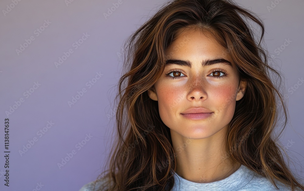 smiling beauty woman with casual sweatshirt in color background smiling beauty woman with casual sweatshirt in color background
