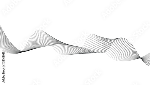 Multiple wavy line. luxury dynamic wavy lines. abstract liquid shapes waves. flowing wave line pattern. long wave lines. moving waves set